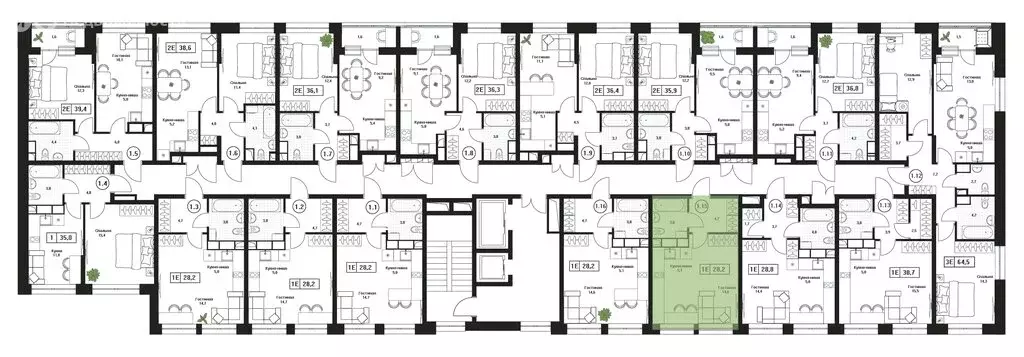 Квартира-студия: Пушкино, ЖК Пушкино Град (28.2 м) - Фото 2