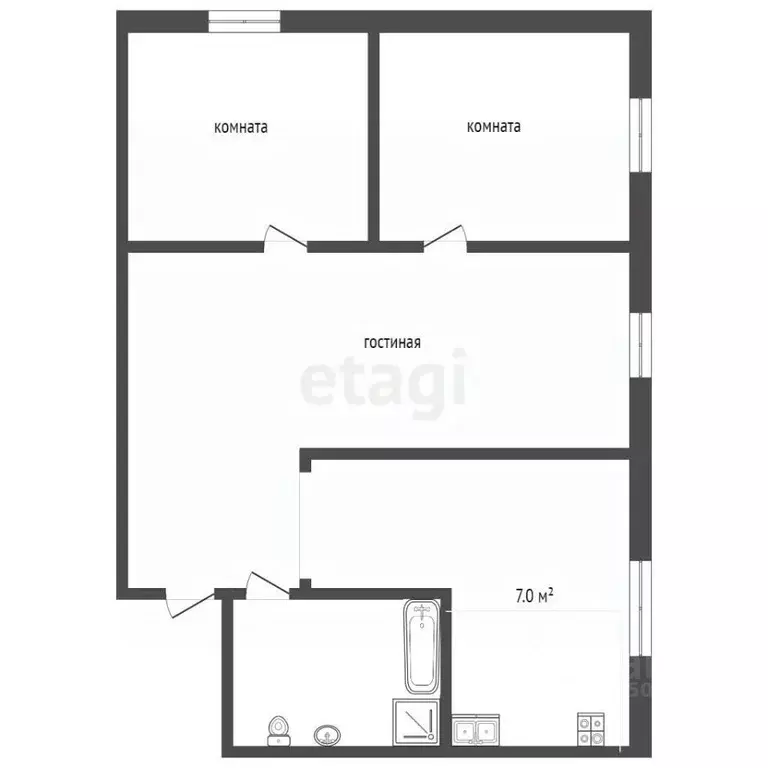 3-к кв. Забайкальский край, Чита ул. Журавлева, 112 (59.3 м) - Фото 1