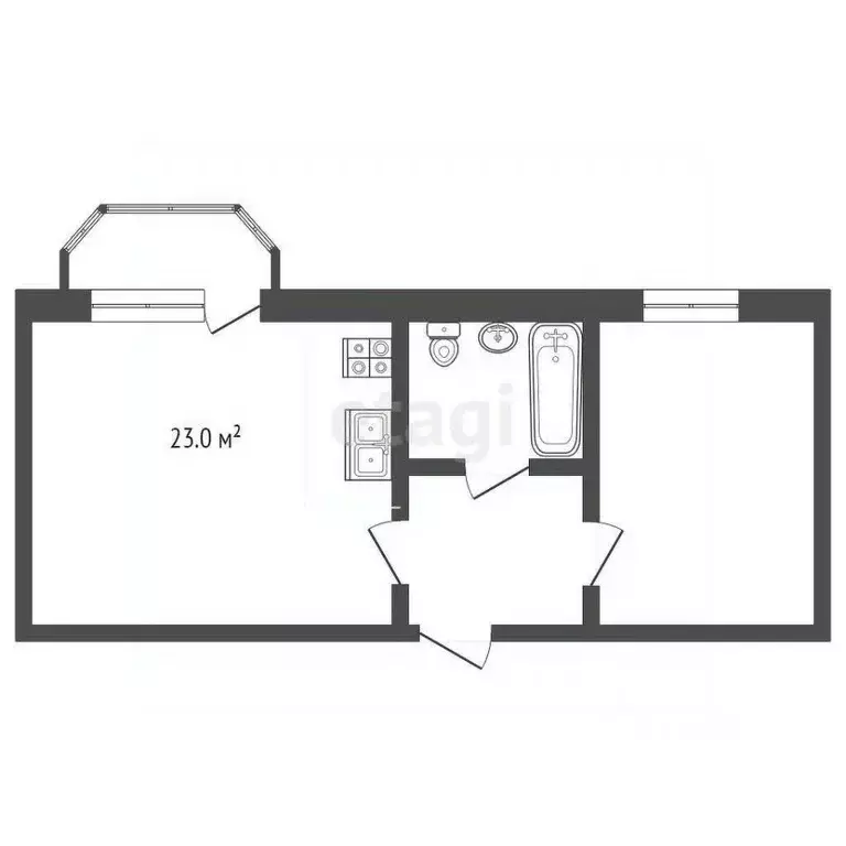1-к кв. Краснодарский край, Геленджик Колхозная ул., 112 (49.7 м) - Фото 0
