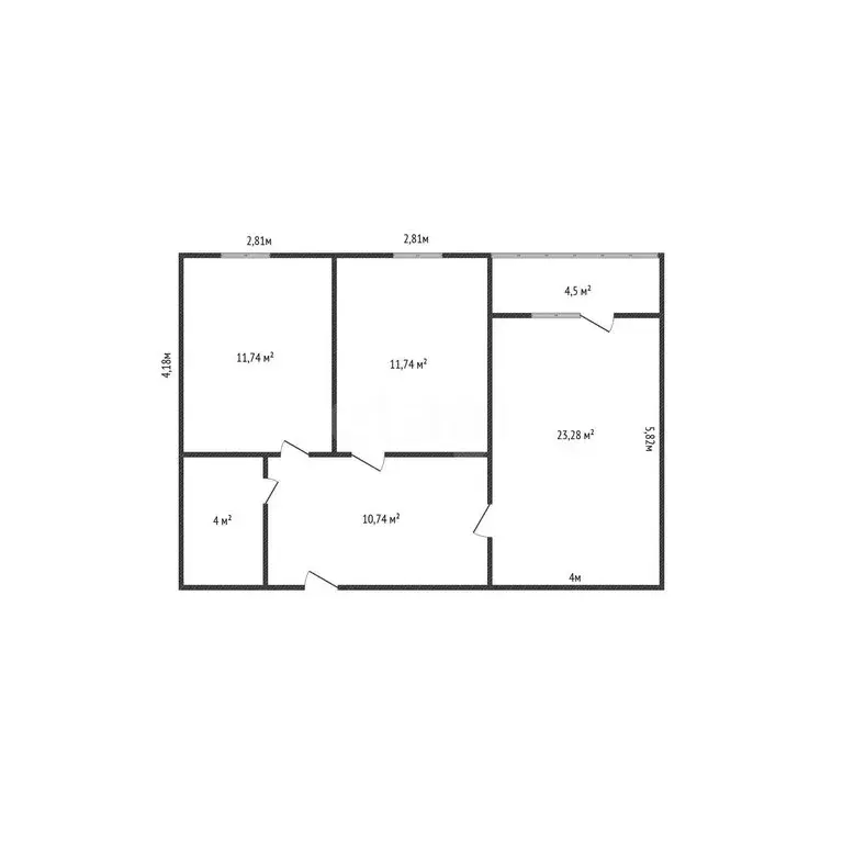 2-комнатная квартира: Каспийск, улица Ленина, 61 (66 м) - Фото 1