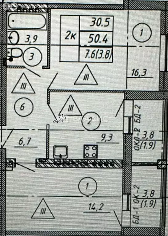 2-комнатная квартира: Покров, улица 3-го Интернационала, 87к1 (52 м) - Фото 1