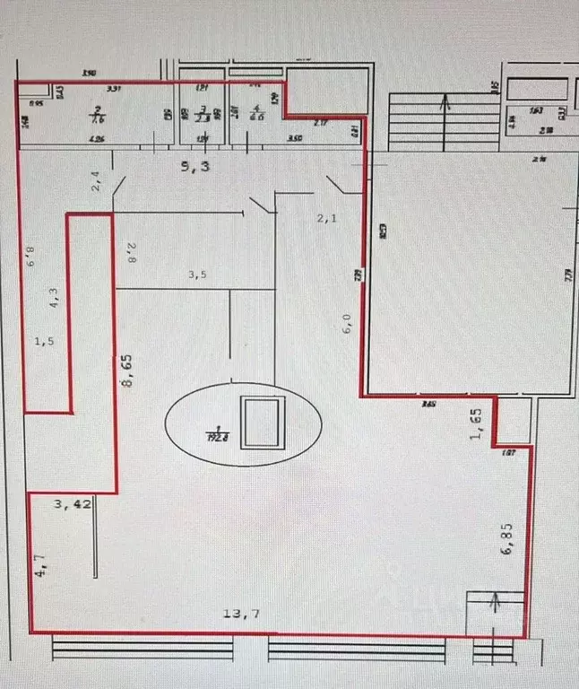 Помещение свободного назначения в Москва 1-я Тверская-Ямская ул., 32 ... - Фото 2