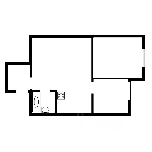 1-к кв. Санкт-Петербург ул. Беринга, 5 (48.0 м) - Фото 2