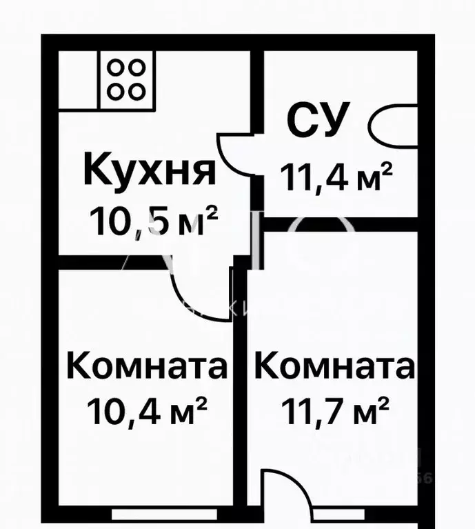 2-к кв. Краснодарский край, Сочи ул. Искры, 66/10 (44.4 м) - Фото 1