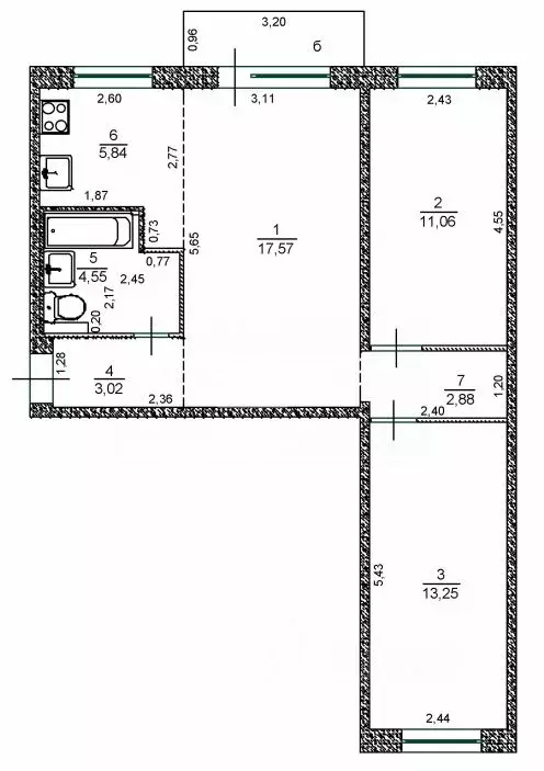 3-к кв. Ульяновская область, Ульяновск ул. Карла Либкнехта, 10 (59.5 ... - Фото 1