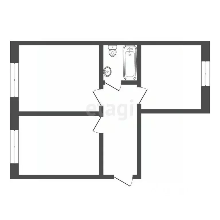 Дом в Челябинская область, Кыштым Каолиновая ул., 7А (50 м) - Фото 1