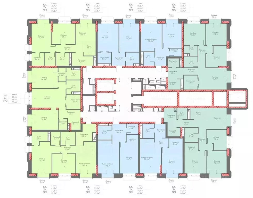 2-к кв. Северная Осетия, Владикавказ Первомайская ул. (70.2 м) - Фото 1