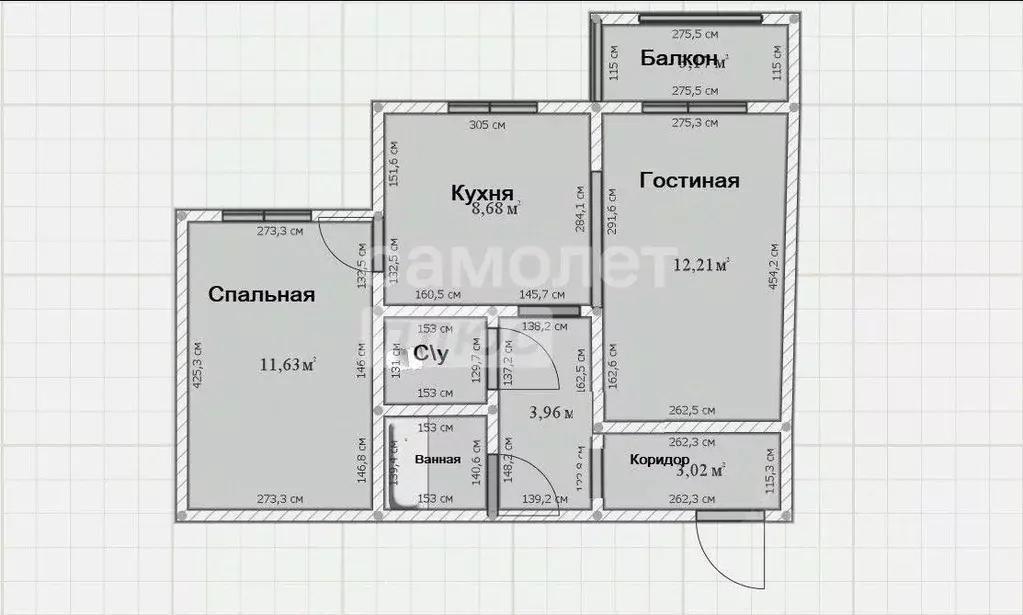 2-к кв. Челябинская область, Миасс ул. Вернадского, 38 (43.0 м) - Фото 2