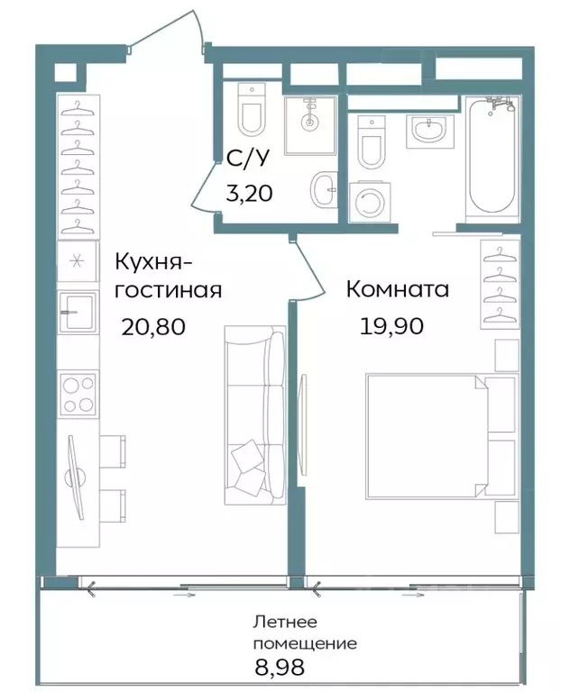 2-к кв. Крым, Саки ул. Морская (52.88 м) - Фото 0