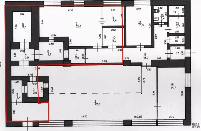 Офис в Приморский край, с. Хороль ул. Ленинская, 86 (69 м) - Фото 2