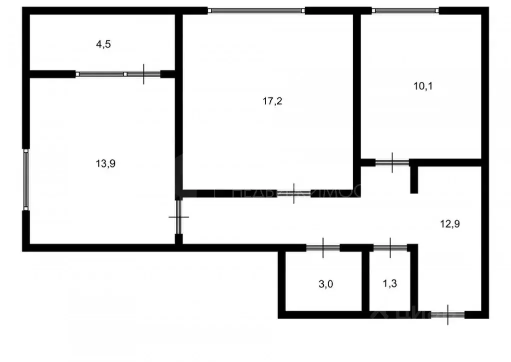 2-к кв. Тюменская область, Тюмень ул. Мельникайте, 2к3 (59.2 м) - Фото 1