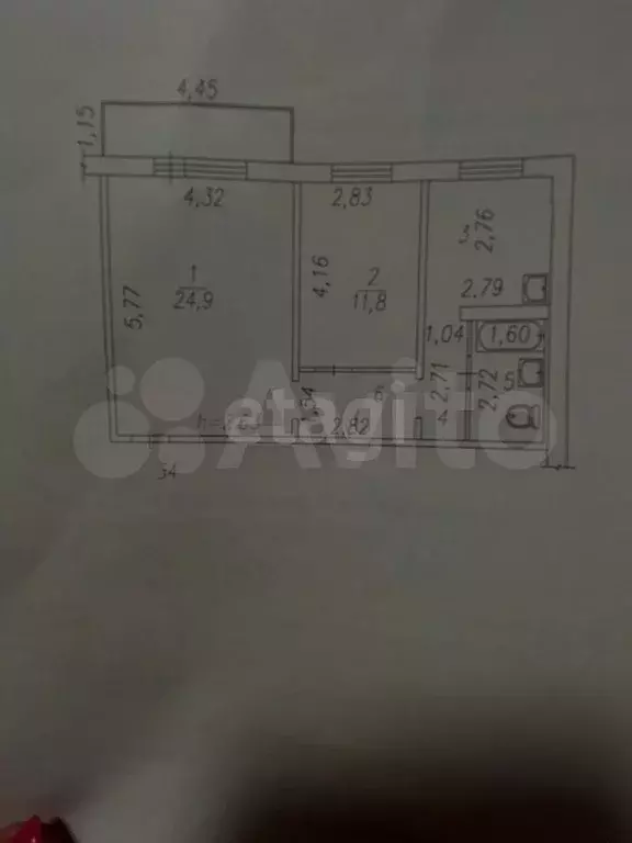 2-к. квартира, 56,2 м, 7/8 эт. - Фото 0