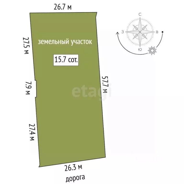 Участок в Тюменская область, Тюменский муниципальный округ, Сетка СНТ  ... - Фото 1