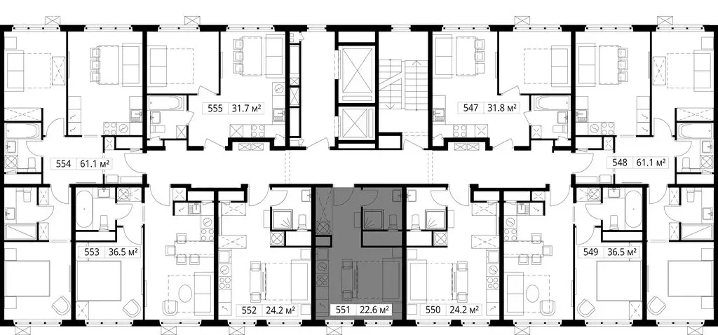 Квартира-студия: деревня Сапроново, микрорайон Купелинка, квартал ... - Фото 1