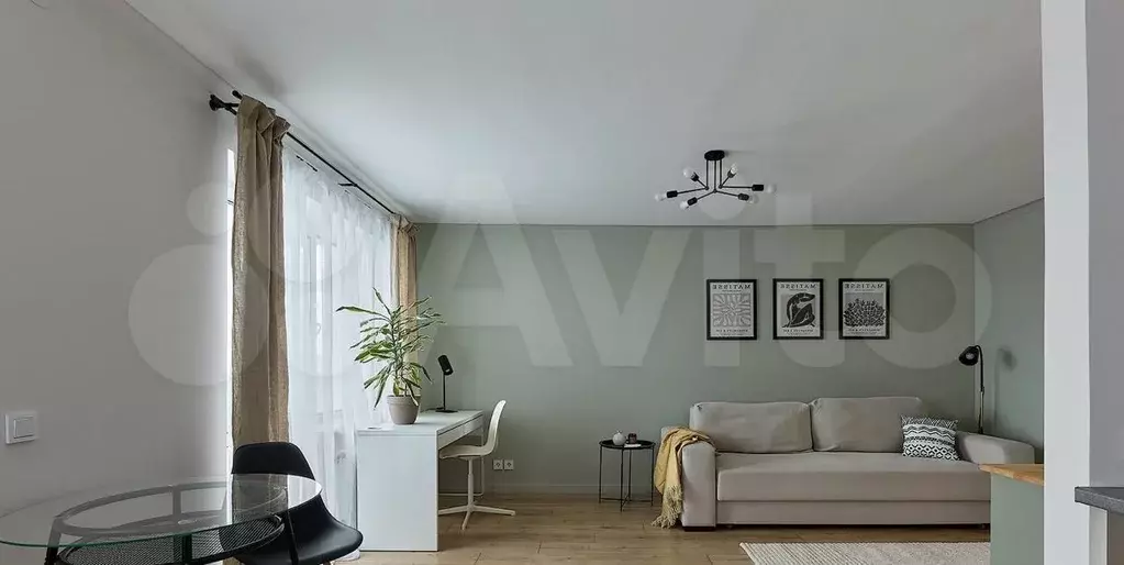 Квартира-студия, 31,7 м, 2/4 эт. - Фото 0