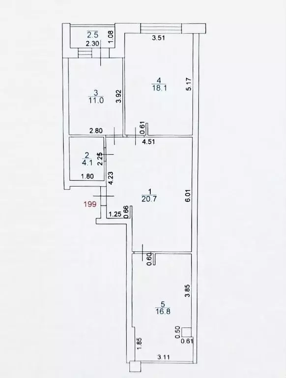 3-к кв. Самарская область, Самара ул. Санфировой, 99 (73.0 м) - Фото 0