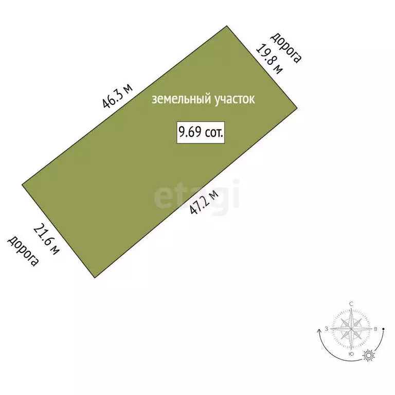 Участок в Феодосия, Казацкая улица (9.69 м) - Фото 1