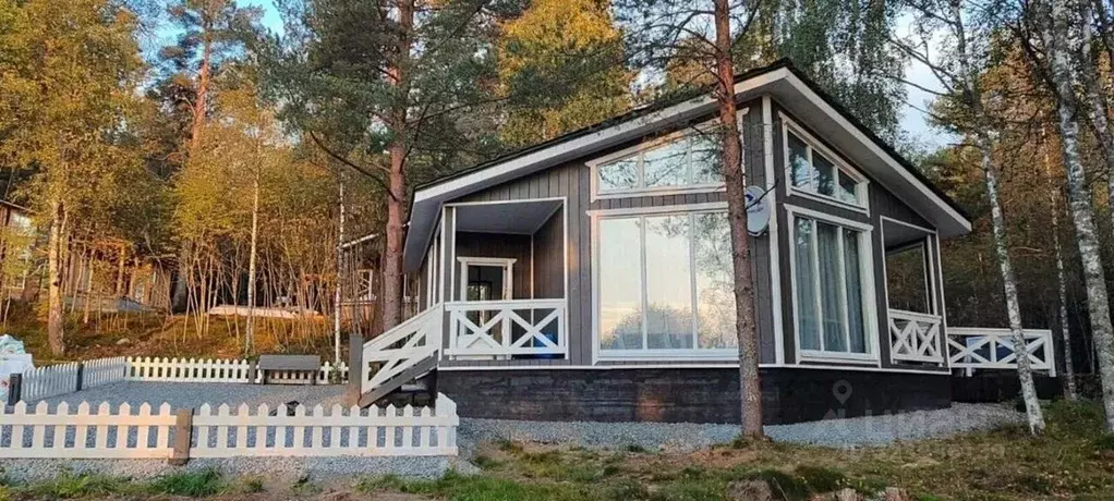 Дом в Карелия, Питкярантский муниципальный округ, д. Кирконкюля 8 (80 ... - Фото 1