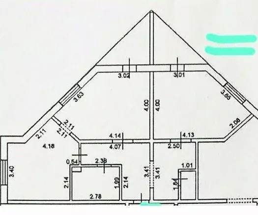 3-к кв. Тверская область, Тверь Петербургское ш., 15 (84.0 м) - Фото 2