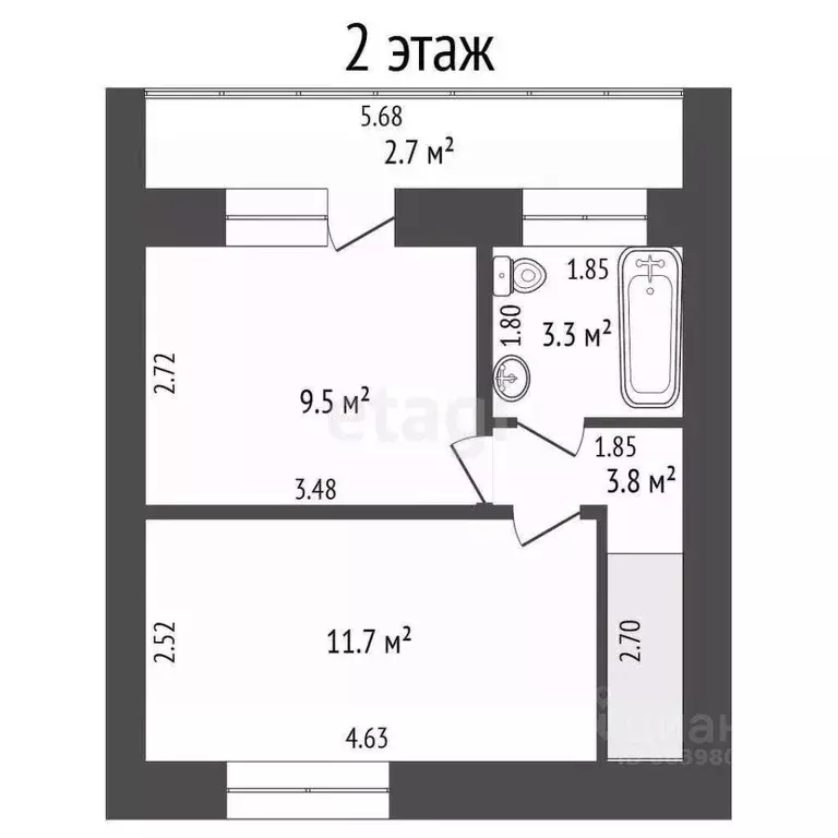 4-к кв. Крым, Сакский район, с. Крайнее ул. Ленина (80.0 м) - Фото 1