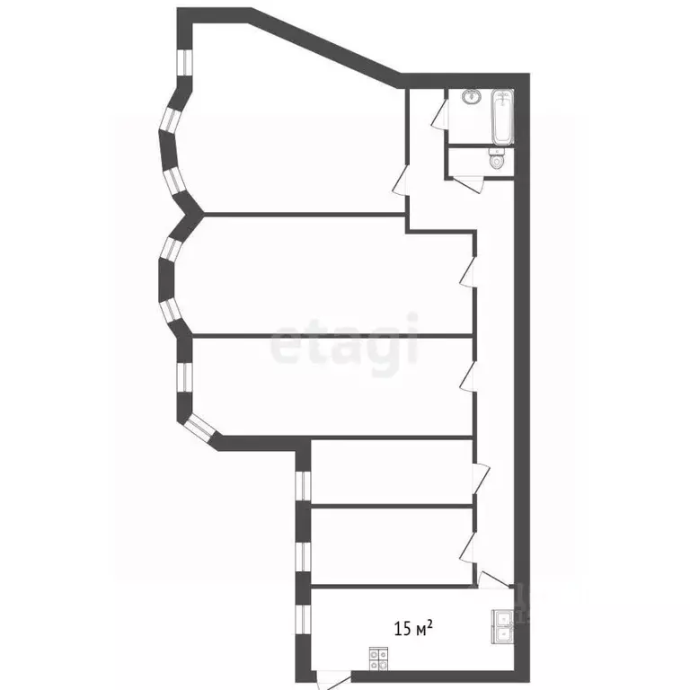 5-к кв. Санкт-Петербург Лиговский просп., 65 (130.0 м) - Фото 2