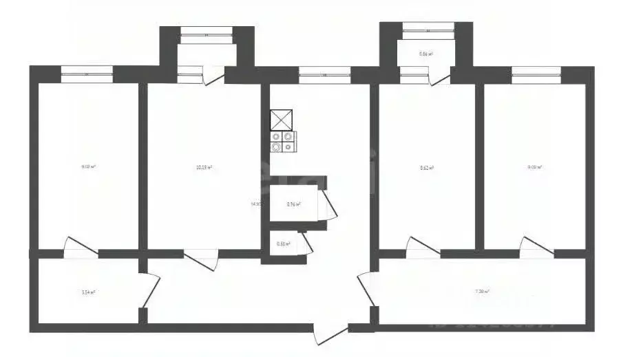 Комната Воронежская область, Грибановский пгт ул. Гоголя, 20 (10.0 м) - Фото 2