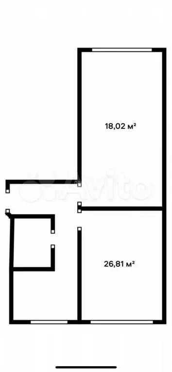 2-к. квартира, 45,5 м, 5/5 эт. - Фото 0