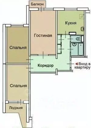 3-к кв. Москва проезд Донелайтиса, 25 (72.8 м) - Фото 2
