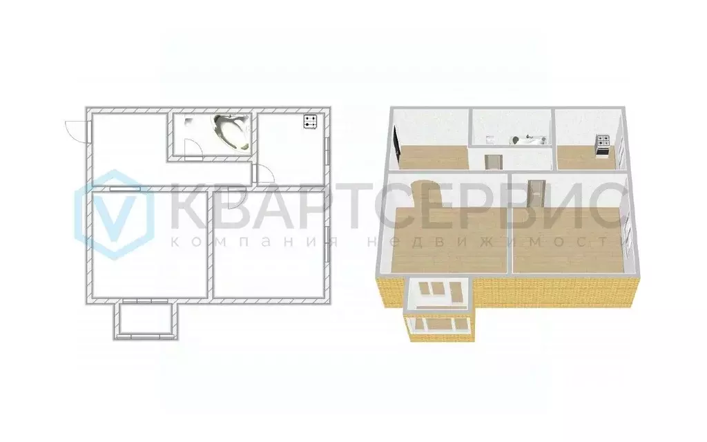 2-к кв. Омская область, Омск Городок Нефтяников мкр, ул. 20-го ... - Фото 1