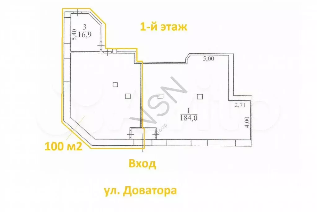 100 м2, трафик, общепит - Фото 0