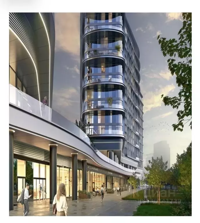 Торговая площадь в Москва 8-й кв-л, Остров жилой комплекс, к1 (237 м) - Фото 1