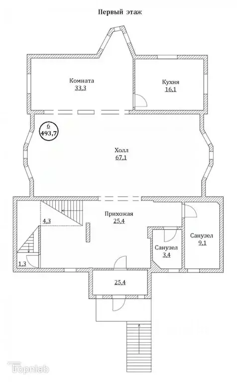 Дом в Калининградская область, Калининград ул. Демьяна Бедного, 7 (520 ... - Фото 1