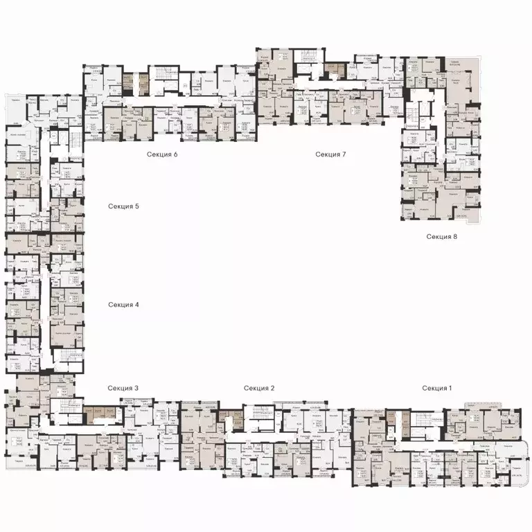 3-к кв. Ростовская область, Ростов-на-Дону Ривьера жилой квартал,  ... - Фото 2