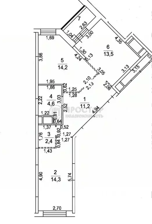 2-к кв. Московская область, Котельники Новые Котельники мкр, 22 (62.6 ... - Фото 1