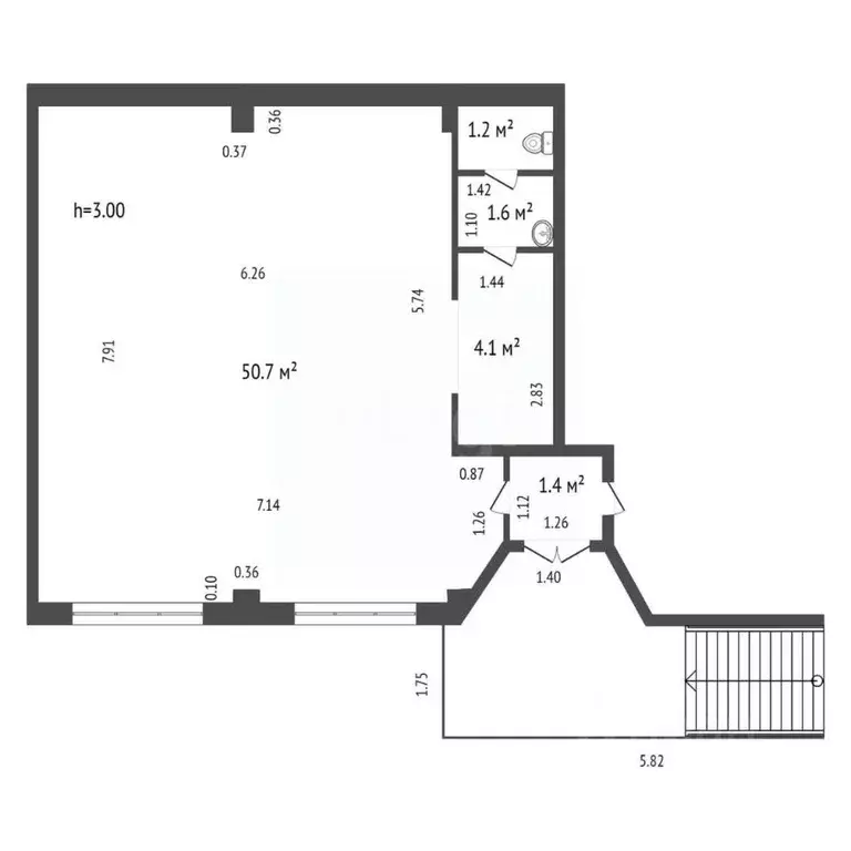 Торговая площадь в Красноярский край, Красноярск ул. Молокова, 5Д (59 ... - Фото 1