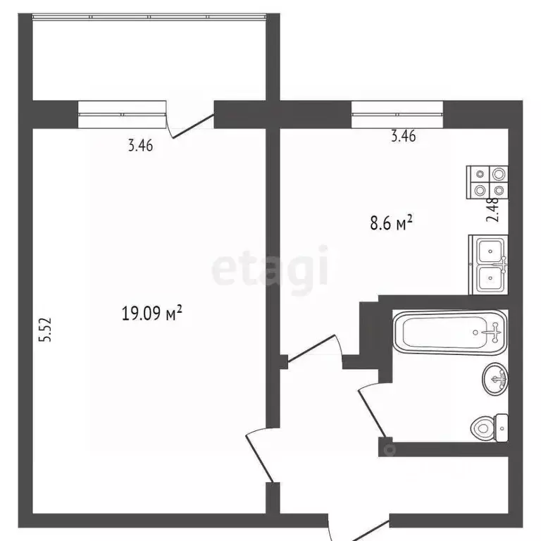 1-к кв. Мордовия, Саранск ул. Тани Бибиной, 3/6 (37.1 м) - Фото 0