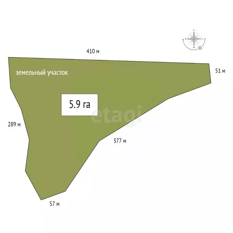 Участок в Алтай, Кош-Агачский район, с. Чаган-Узун  (590.0 сот.) - Фото 2