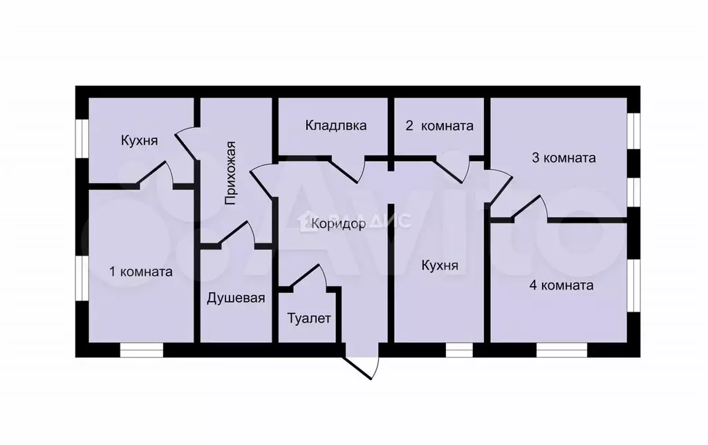 4-к. квартира, 80 м, 1/1 эт. - Фото 0
