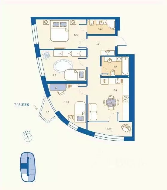 3-к кв. Пензенская область, Пенза Арбеково жилрайон, Дальнее Арбеково ... - Фото 0