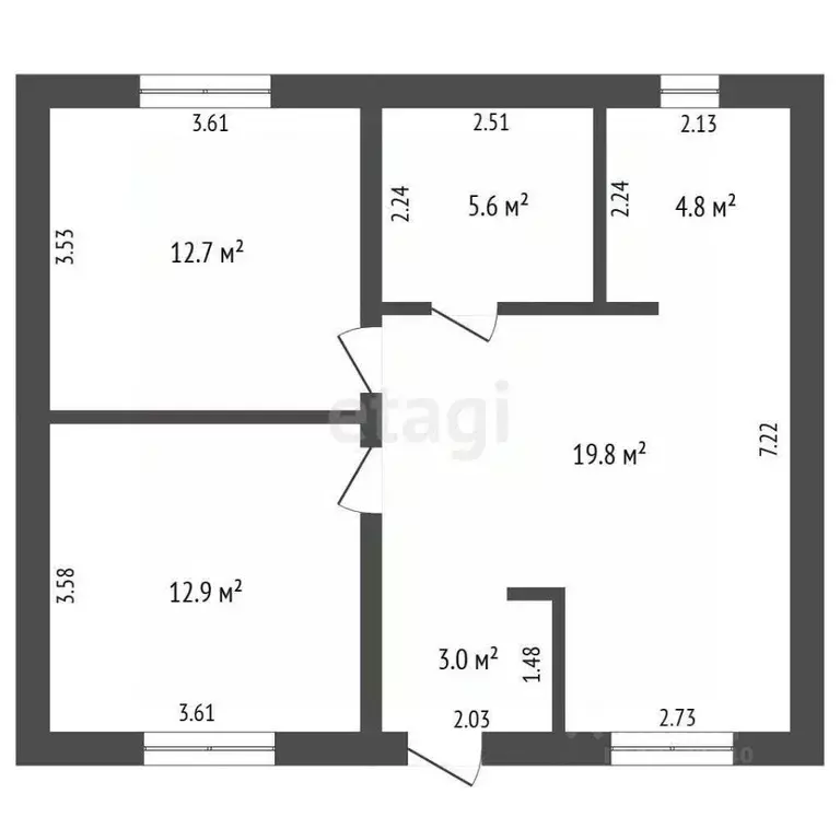 Дом в Тюменская область, Тюмень Якорь садовое товарищество, ул. Радуга ... - Фото 1