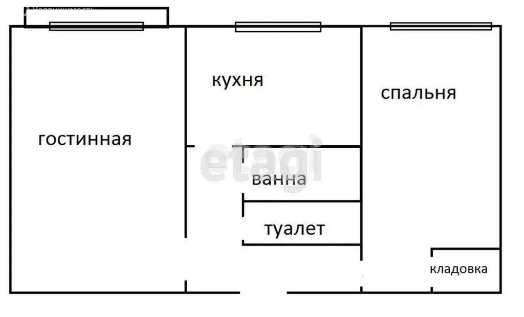 2-комнатная квартира: Тула, улица Пузакова, 12 (43.4 м) - Фото 1