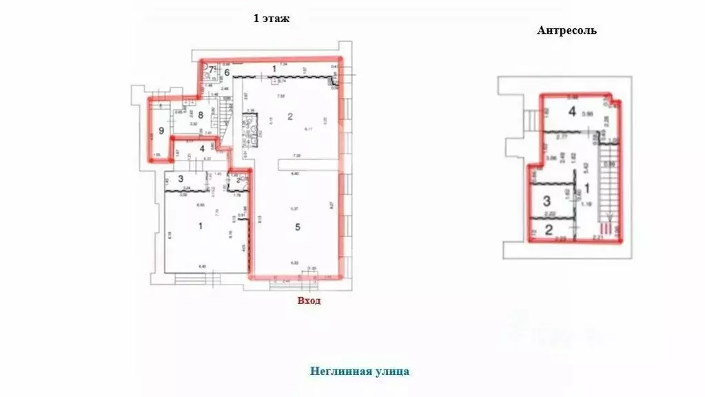 Помещение свободного назначения в Москва Неглинная ул., 14С1а (157 м) - Фото 2