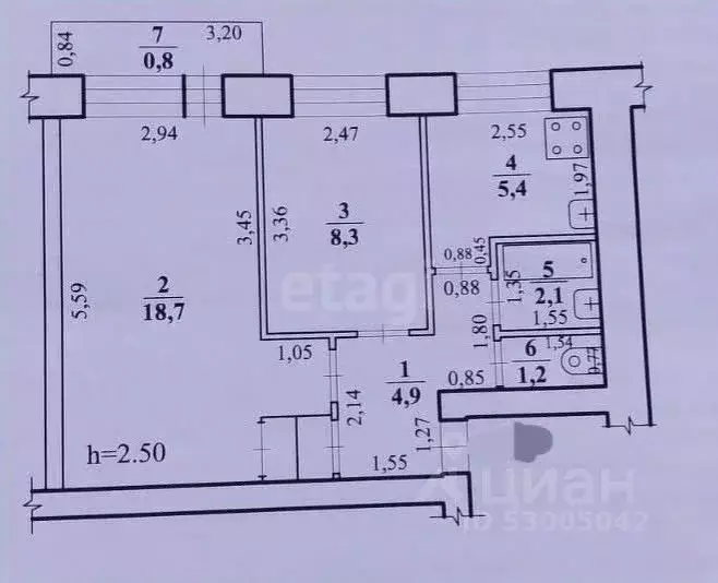 2-к кв. Забайкальский край, Чита просп. Советов, 14 (41.0 м) - Фото 1