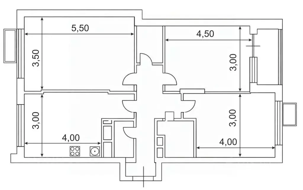 3-к кв. Москва ул. Гренадерская, 9к2 (72.0 м) - Фото 2
