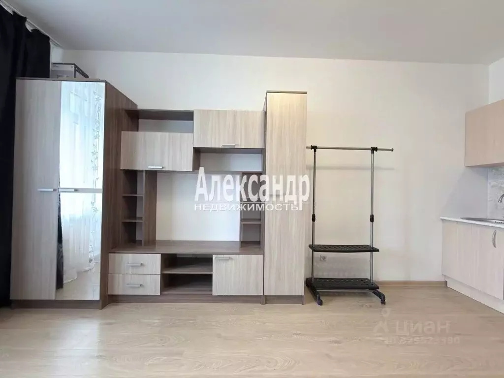 Студия Санкт-Петербург аллея Арцеуловская, 23к1 (24.8 м) - Фото 2