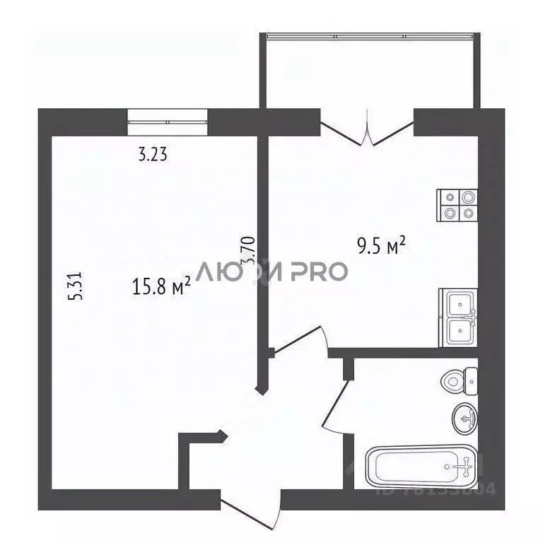 1-к кв. Ярославская область, Ярославский муниципальный округ, д. ... - Фото 2