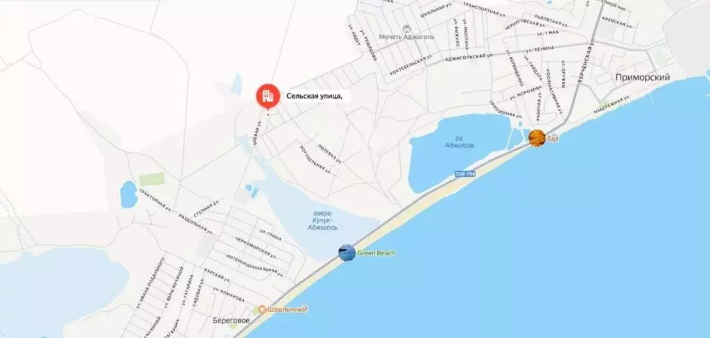 Участок в Береговое, Сельская улица (7.3 м) - Фото 2