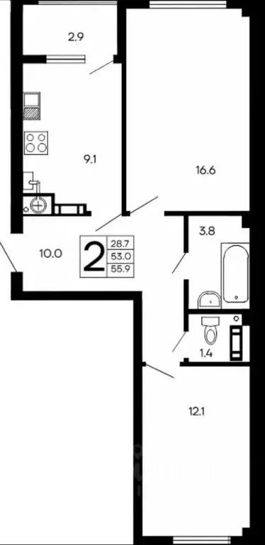 2-к кв. Крым, Алушта ул. Багликова (55.9 м) - Фото 1