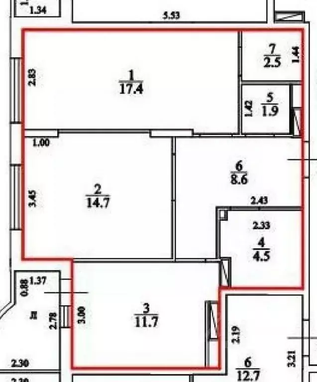2-к кв. Ульяновская область, Ульяновск пер. Суворова, 27 (61.3 м) - Фото 1