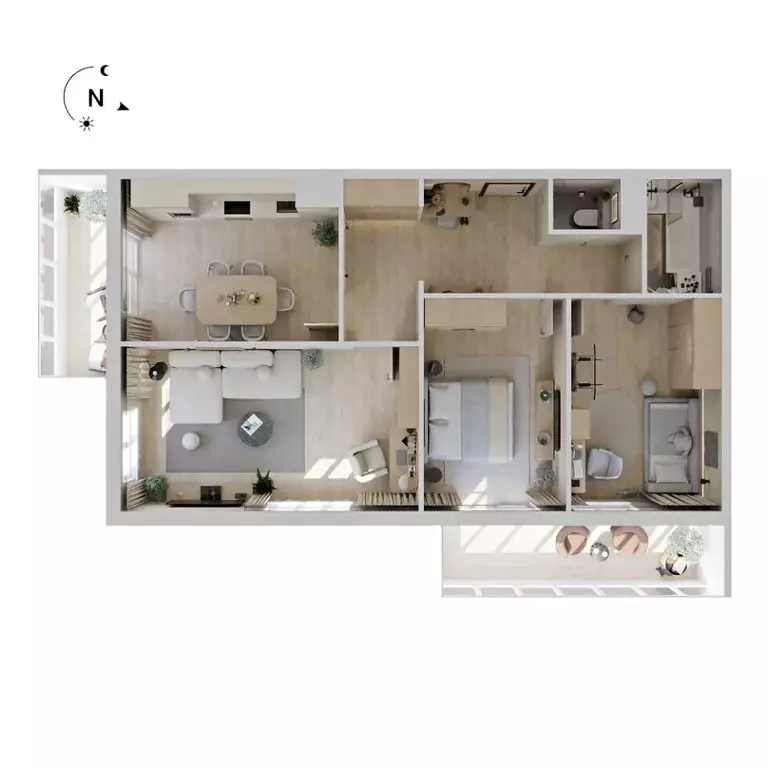 3-к кв. Бурятия, Улан-Удэ Энергетик мкр,  (85.9 м) - Фото 1